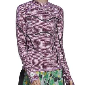 Adidas Stella McCartney Truepurpose Printed Top Sz S NWT